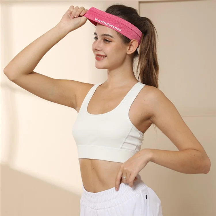 WD-HE0022 Sweat-Absorbed Workout Headband Hair Band Head Band Sweatband - Grey