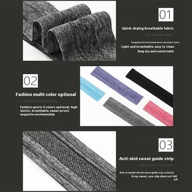 WD-HE0022 Sweat-Absorbed Workout Headband Hair Band Head Band Sweatband - Mint Green