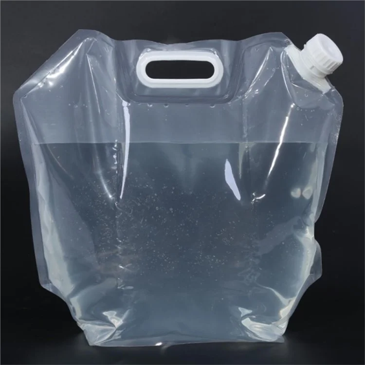 SD-003 Bolsa de Água Dobrável de 10L para Camping - Recipiente de Água para Esportes Externos com Alça (Livre de BPA, Sem FDA)