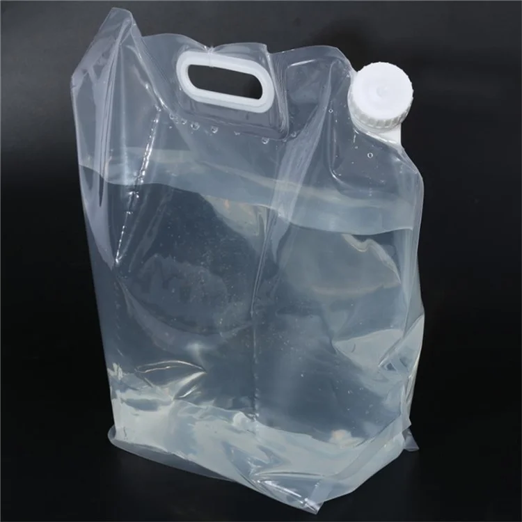 SD-003 Bolsa de Água Dobrável de 10L para Camping - Recipiente de Água para Esportes Externos com Alça (Livre de BPA, Sem FDA)
