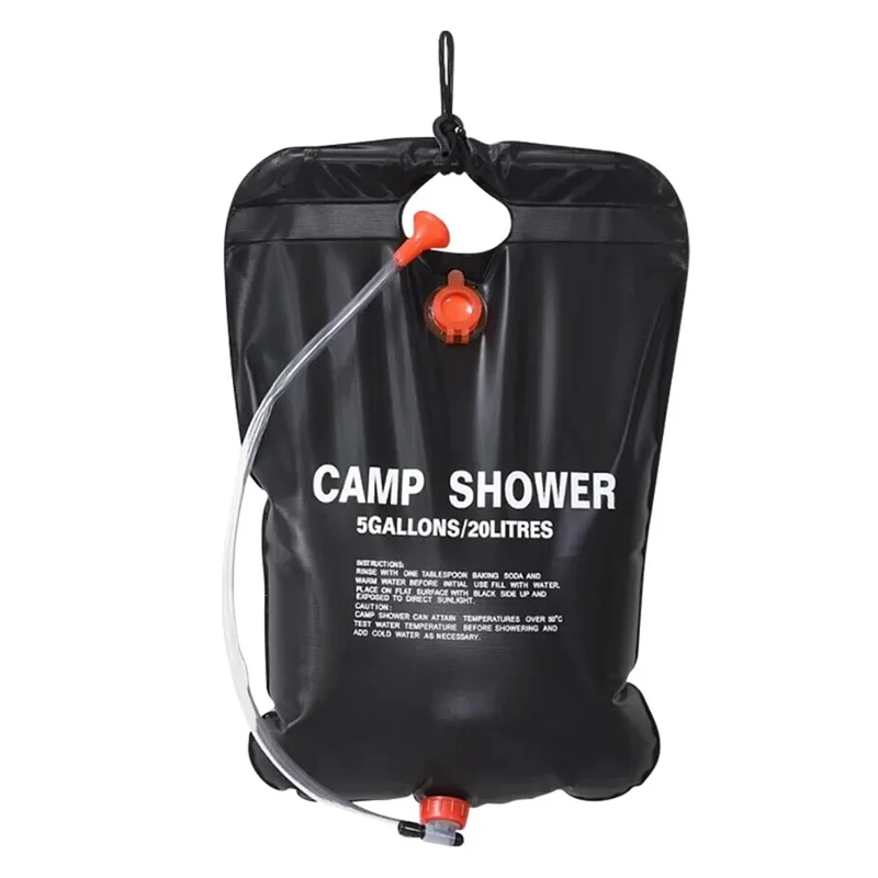 Outdoor Camping 20L Solar Shower Bag Hiking Travel Wilderness Portable Bathing Water Storage Heater