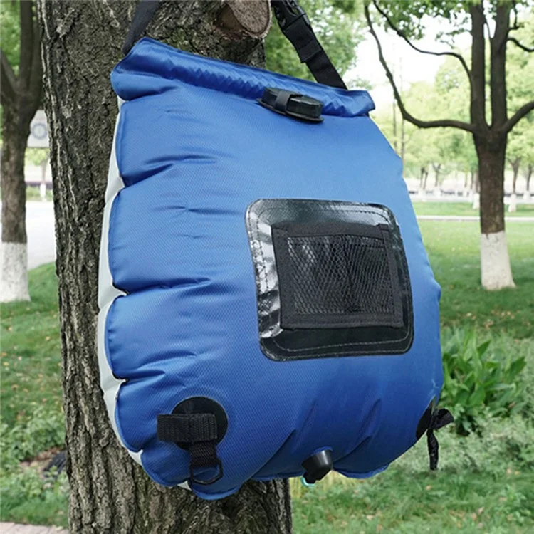 AOTU AT6628 20L Sac de Douche Solaire Portable pour le Camping Randonnée - Noir