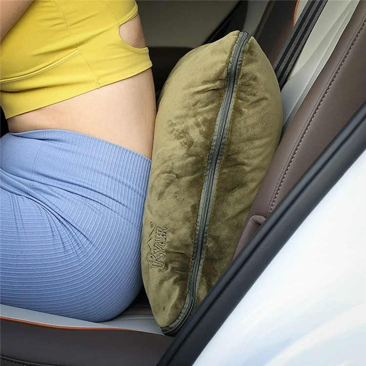 TRAVELER Saco de dormir de acampamento ao ar livre 4 em 1 para adultos, quente no inverno, capa, travesseiro e cobertor - Verde Exército