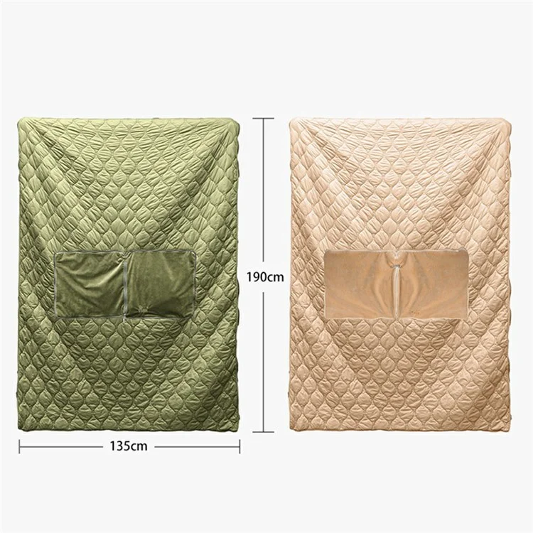 TRAVELER Saco de dormir de acampamento ao ar livre 4 em 1 para adultos, quente no inverno, capa, travesseiro e cobertor - Verde Exército
