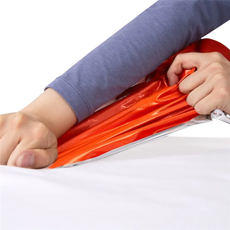 LUCKSTONE Film Thermique en Aluminium pour Survie d'Urgence en Extérieur avec Sac de Rangement