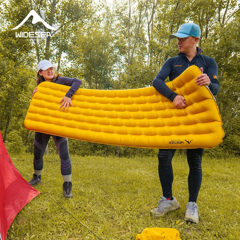 WIDESEA AM-01Y Materassino Gonfiabile Ultraleggero per Campeggio e Trekking, Materasso Pneumatico Portatile con Borsa per il Trasporto