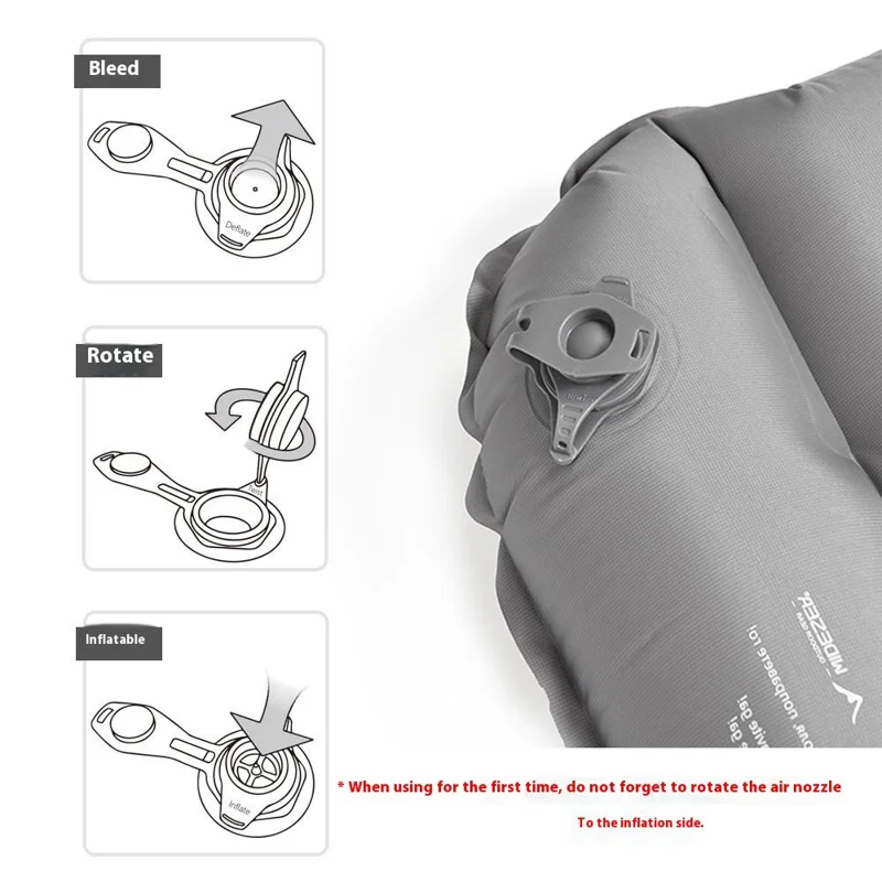 WIDESEA AM-01Y Materassino Gonfiabile Ultraleggero per Campeggio e Trekking, Materasso Pneumatico Portatile con Borsa per il Trasporto