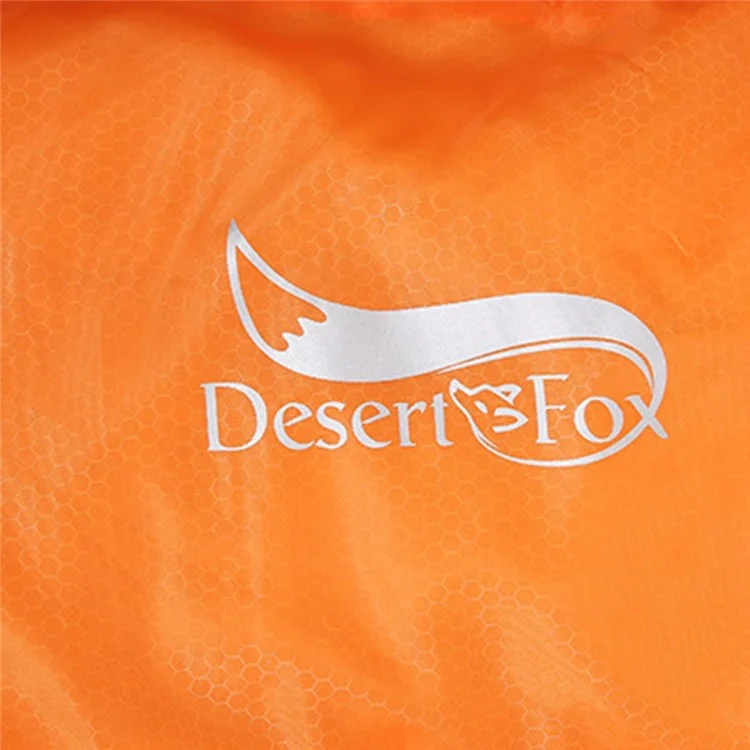 DESERT&FOX Sac de Couchage Double 2 Personnes Camping de Plein Air Randonnée Sac de Couchage Épais avec 2 Oreillers - Orange/Gris 