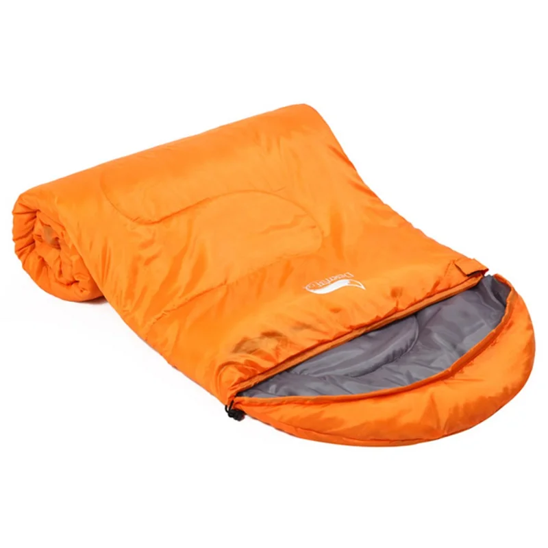 DESERT&FOX 1KG Envelope Backpacking Sleeping Bag Outdoor Traveling Camping Lightweight Sleeping Bag - Orange
