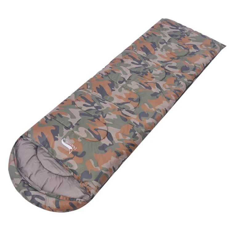 DESERT&FOX Bolsa de Dormir para Acampada Ultraligera de Camuflaje para Adultos Envelope Saco de Dormir de Camping Senderismo Cálido Algodón Hueco