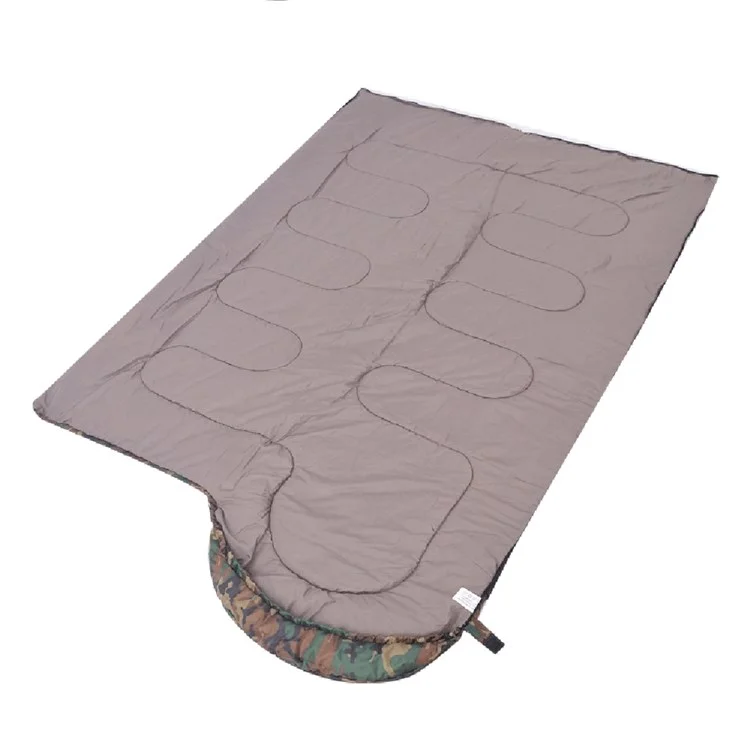 DESERT&FOX Bolsa de Dormir para Acampada Ultraligera de Camuflaje para Adultos Envelope Saco de Dormir de Camping Senderismo Cálido Algodón Hueco