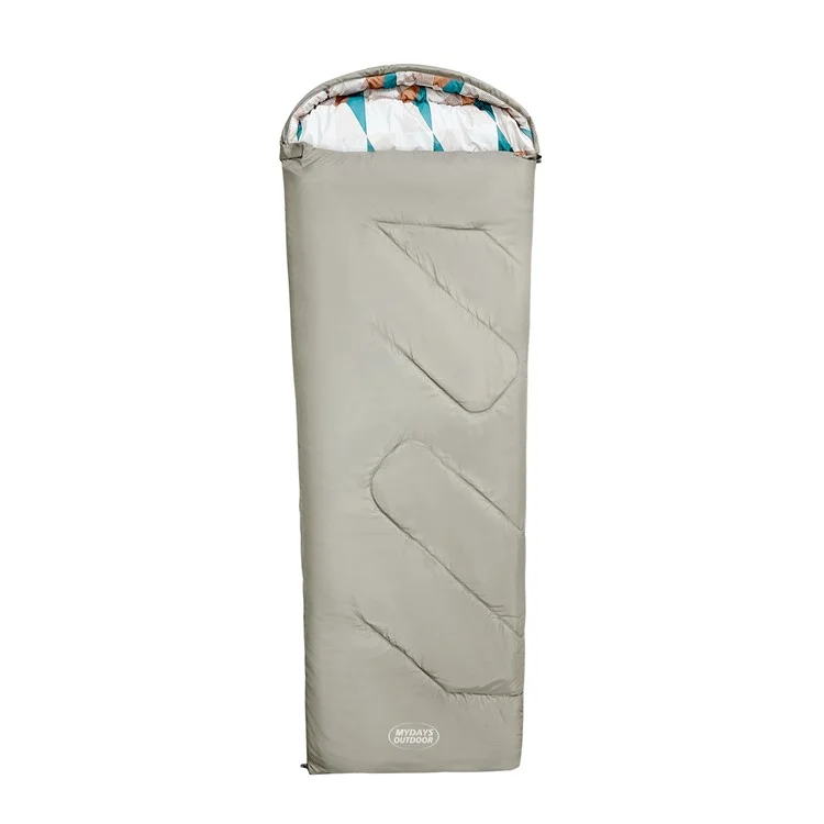 MYDAYS OUTDOOR 218x78cm Saco de dormir com capuz impermeável para acampamento de inverno no estilo envelope 