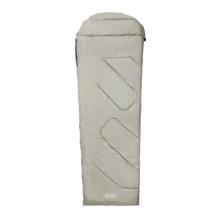 MYDAYS OUTDOOR 218x78cm Saco de dormir com capuz impermeável para acampamento de inverno no estilo envelope 