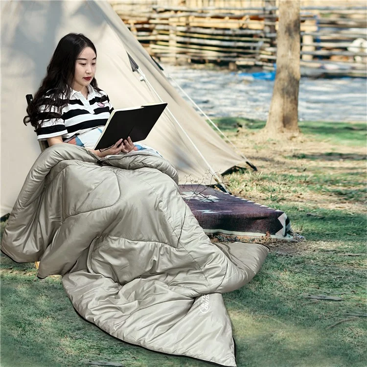 MYDAYS OUTDOOR 218x78cm Saco de dormir com capuz impermeável para acampamento de inverno no estilo envelope 