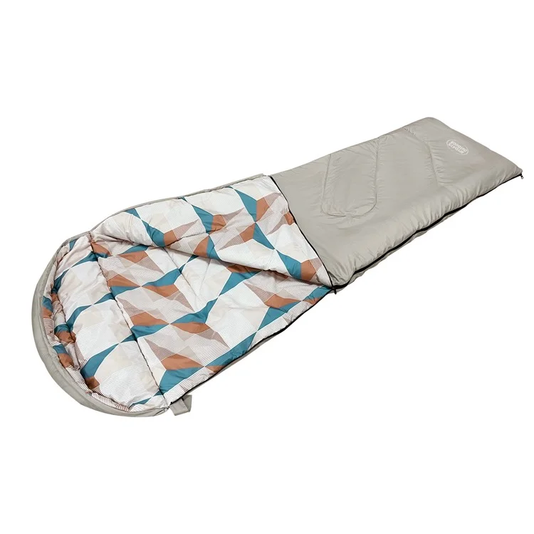 MYDAYS OUTDOOR 218x78cm Saco de dormir com capuz impermeável para acampamento de inverno no estilo envelope 