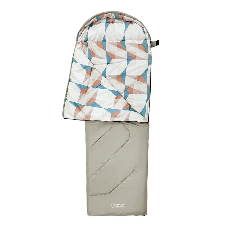 MYDAYS OUTDOOR 218x78cm Saco de dormir com capuz impermeável para acampamento de inverno no estilo envelope 