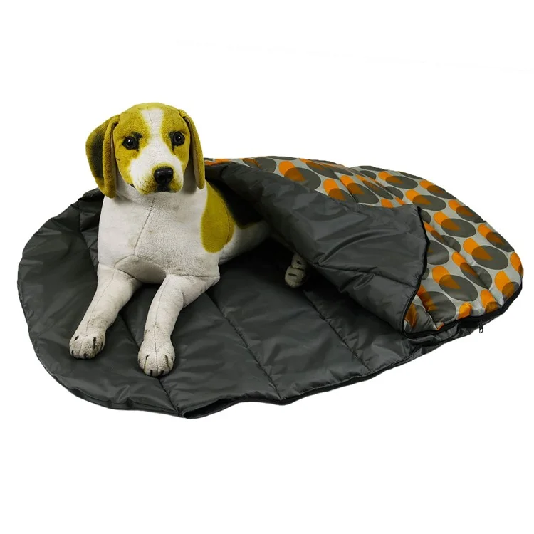 Wasserdichter 190T Polyester Hundetransportbox Tragbares Hundeschlafsack mit Aufbewahrungstasche, Größe S