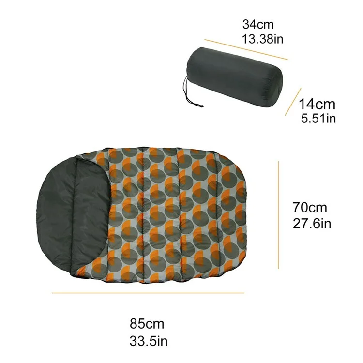 Wasserdichter 190T Polyester Hundetransportbox Tragbares Hundeschlafsack mit Aufbewahrungstasche, Größe S