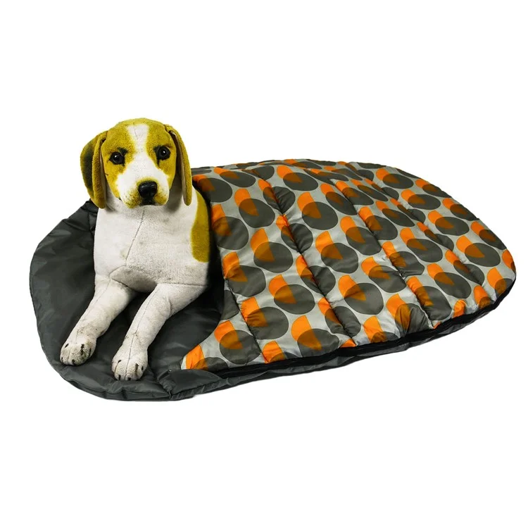 Wasserdichter 190T Polyester Hundetransportbox Tragbares Hundeschlafsack mit Aufbewahrungstasche, Größe S