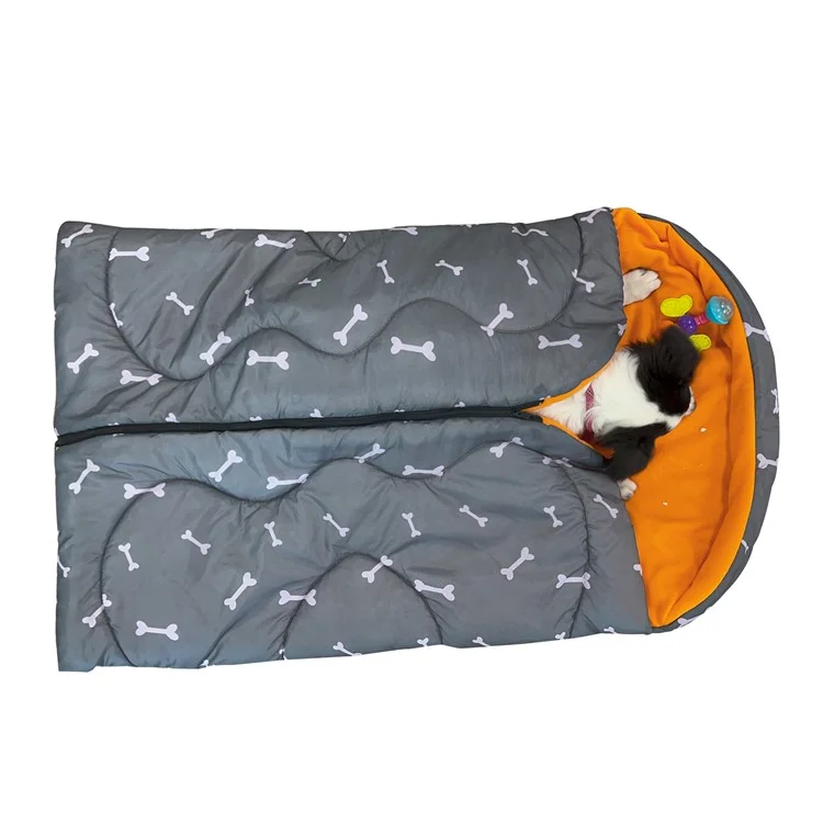 114x72 cm dicke, weiche Hundedecke aus Polyester, Hundetransportmatte, Camping-Ausrüstung mit Aufbewahrungstasche