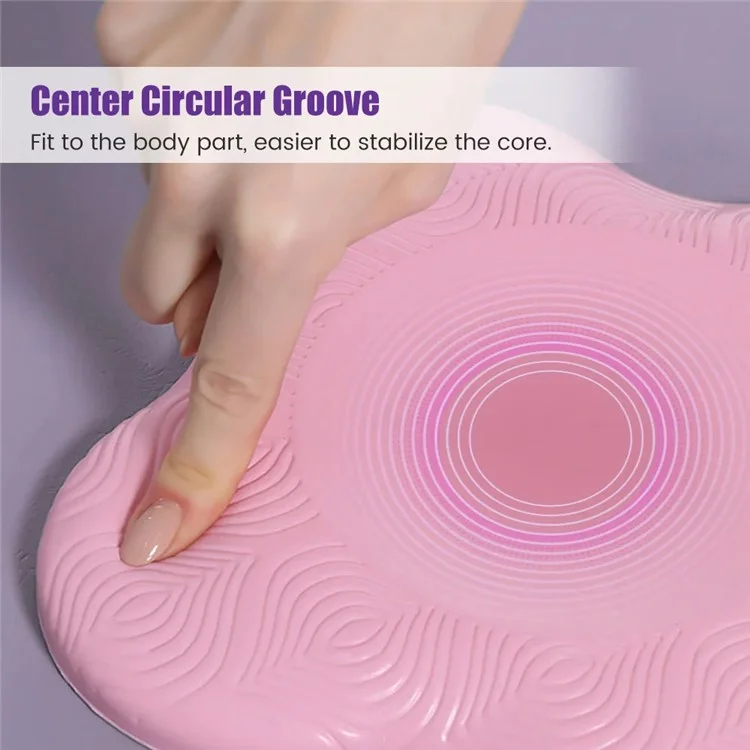 JH5974 20cm Yoga Knee Pad Kneeling Mat Non-Slip Support PU Cushion for Exercise - Pink