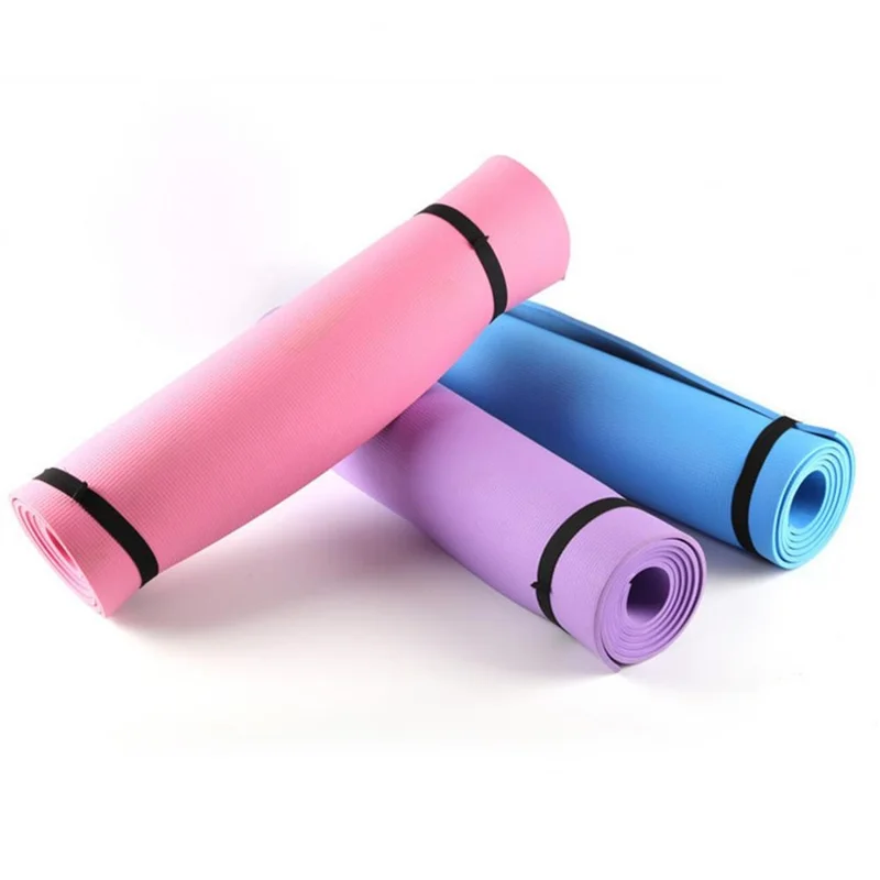 JH7484 rutschfeste Fitness-Matte EVA-Gymnastik-Matte für Yoga-Übungen Gym Pilates, 173x61x0,4 cm - Lila