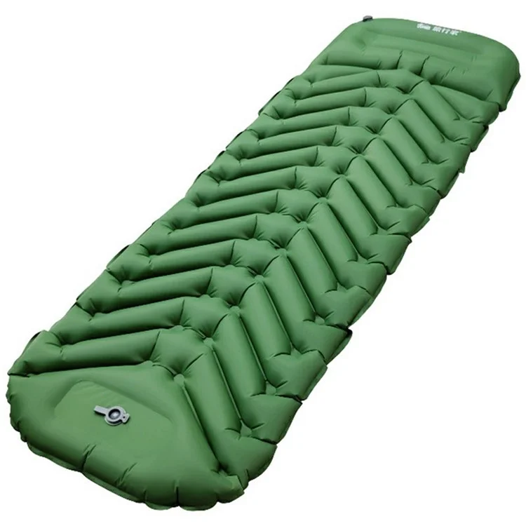 TRAVELER 195 x 60 x 7cm Colchonete de Acampamento Inflável Autoinflável com Bomba de Pé Portátil para Dormir em Ambientes Externos