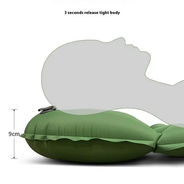 TRAVELER 195 x 60 x 7cm Colchonete de Acampamento Inflável Autoinflável com Bomba de Pé Portátil para Dormir em Ambientes Externos