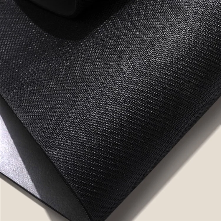 Meileer 1,5 mm D'épaisseur Suède + Tapis de Yoga en Caoutchouc Exercice de Fitness Pliable - Fleur
