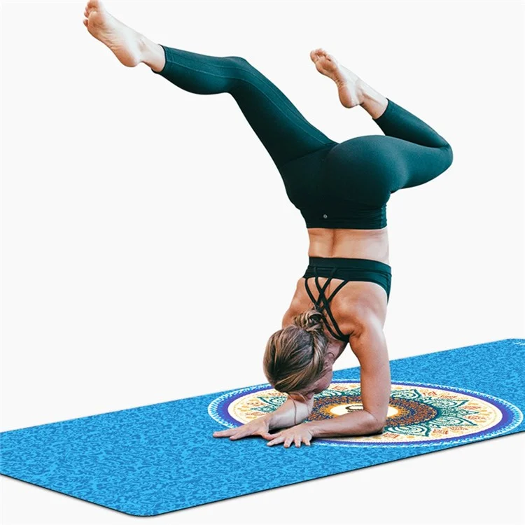 Meileer 1 Mm D'épaisseur Élégante Suède + Tapis De Yoga En Caoutchouc Pliable - L'éléphant