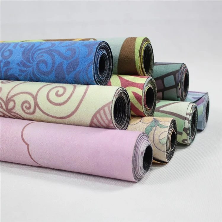 Meileer 1 Mm D'épaisseur Élégante Suède + Tapis De Yoga En Caoutchouc Pliable - L'éléphant