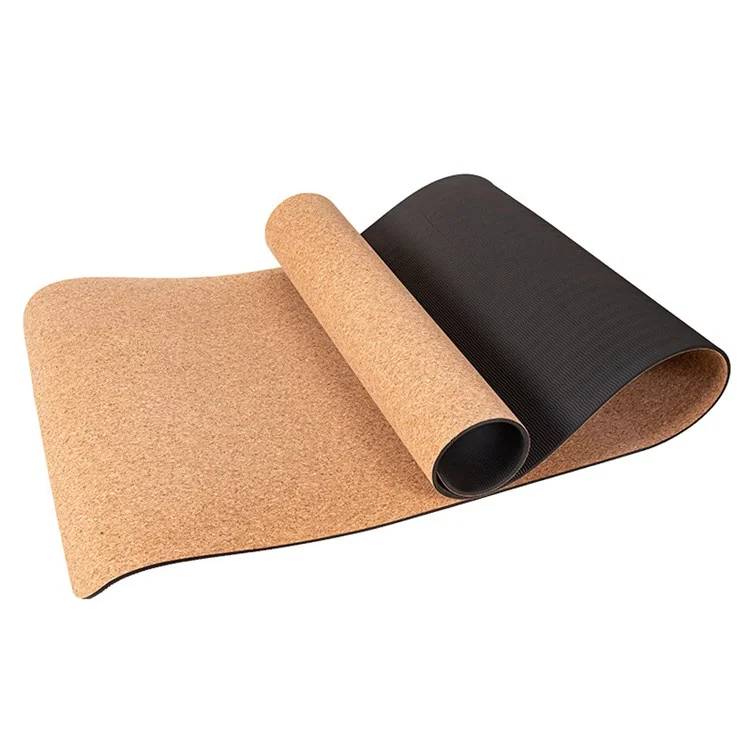 Amyup 1830x610x5mm Cork + Natural Rubber Yoga Mater