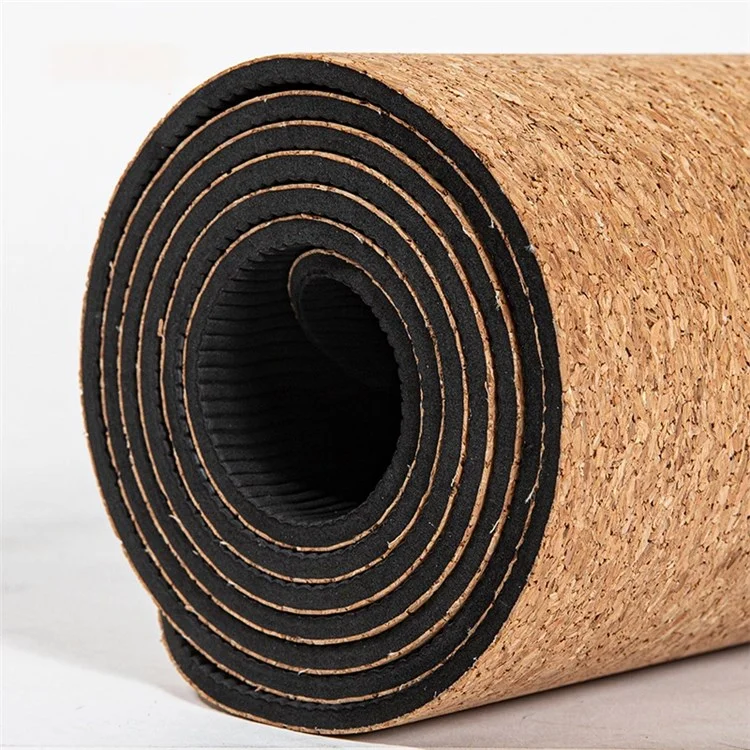 Amyup 1830x610x5mm Cork + Natural Rubber Yoga Mater