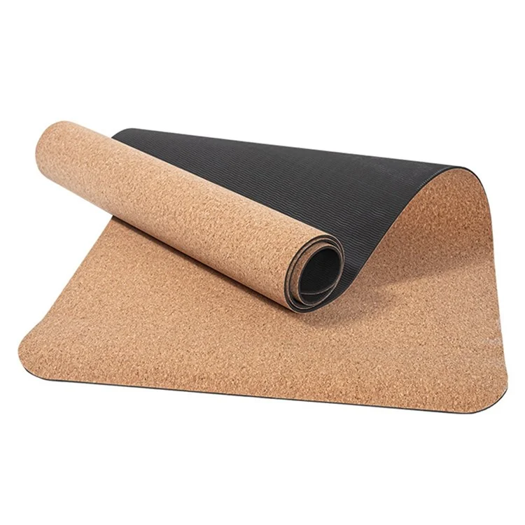 Amyup 1830x610x5mm Cork + Natural Rubber Yoga Mater