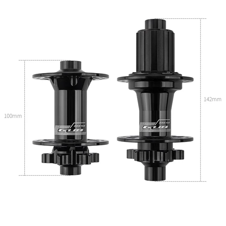 GUB 1281 MTB Aluminum Alloy 32-Hole Axle Hub Set Ultra-light Disc Brake Thru-Axle Front & Rear Hub for Outdoor Cycling Gear