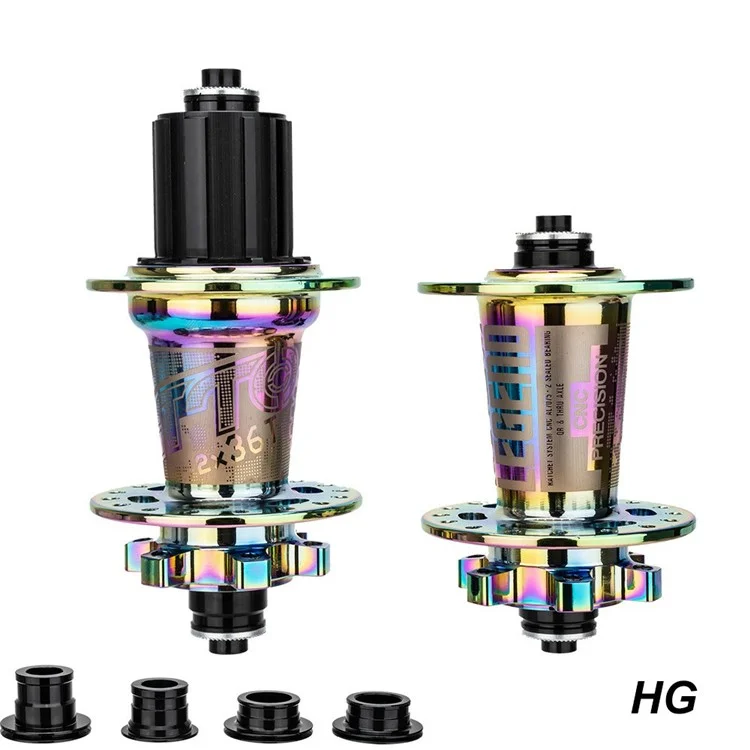 ZTTO DR290 1 Par de Cubo de Freio a Disco de Bicicleta MTB 8-13 Velocidades 32 Furos 6 Palhetas Eixo Passante - Colorido HG