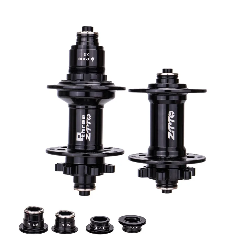 ZTTO P3 1 Pair MTB Bicycle 8-11 Speed 32H 6 Pawls Aluminum Alloy Disc Brake Hub - Black XD