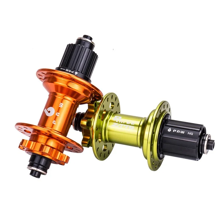 ZTTO P3 1 Pair MTB Bicycle 8-11 Speed 32H 6 Pawls Aluminum Alloy Disc Brake Hub - Black MS