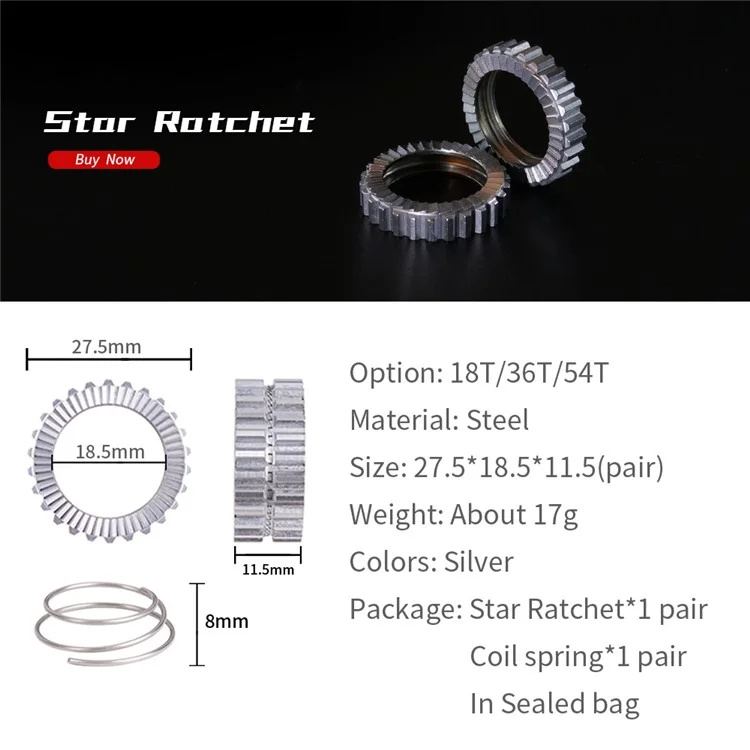 ZTTO 002 Upgrade Kit da Nabe Estrela Ratchet da Bicicleta de Montanha para Cubos DT Swiss - 18T