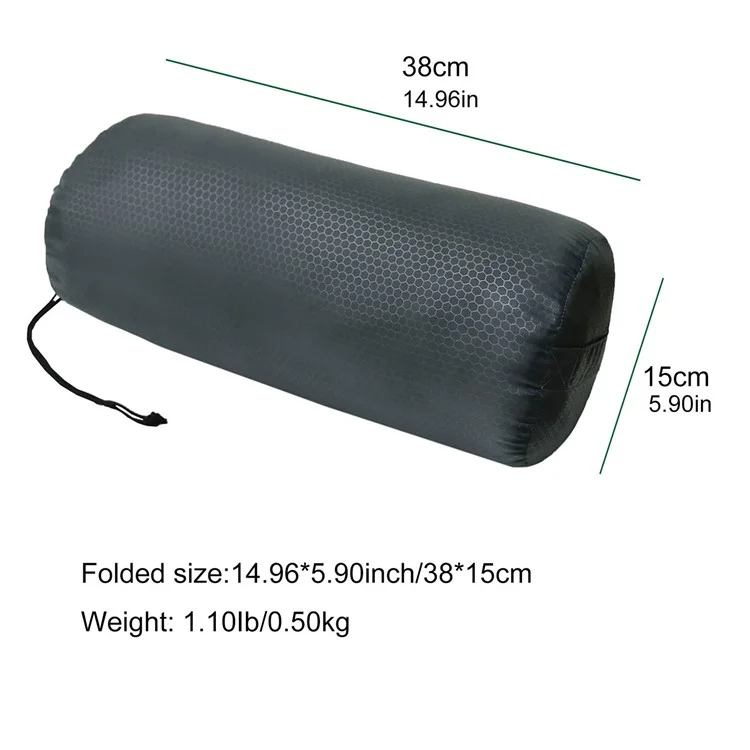 110x76cm Wasserdichter Camping-Schlafsack für Hunde Polyester-Haustier-Bettmatte mit Aufbewahrungstasche - Grau