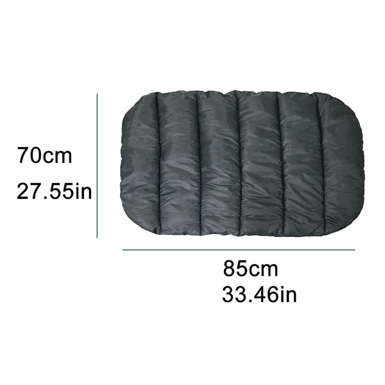 Outdoor wasserdichte Hundematte zum Falten mit Aufbewahrungstasche, Größe S: 80x70cm - Grau