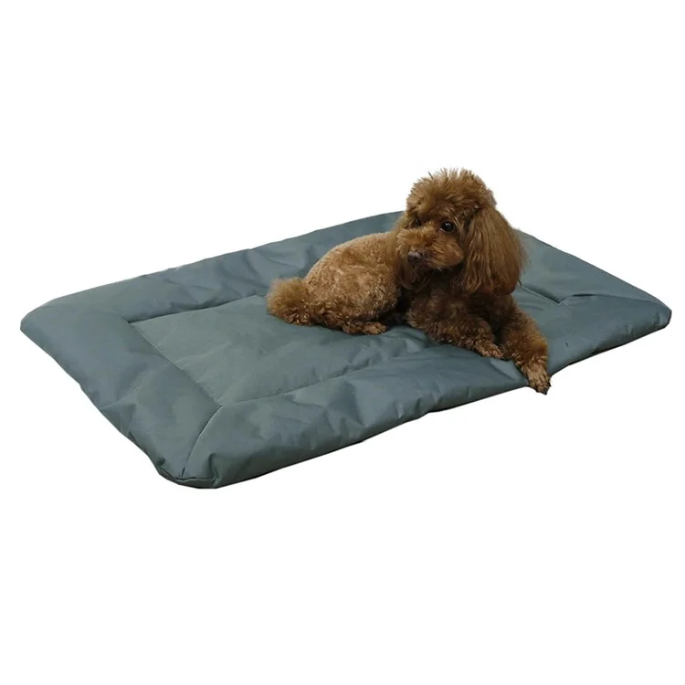 Outdoor Camping Dog Sleeping Mat 600D Oxford Cloth Pet Bed Rest Pad - Grey