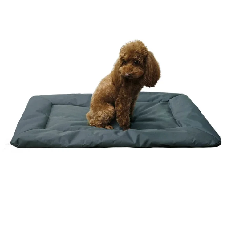 Outdoor Camping Dog Sleeping Mat 600D Oxford Cloth Pet Bed Rest Pad - Grey