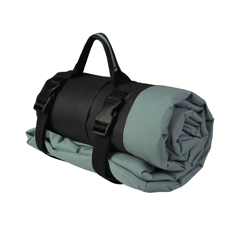 Outdoor Camping Dog Sleeping Mat 600D Oxford Cloth Pet Bed Rest Pad - Grey