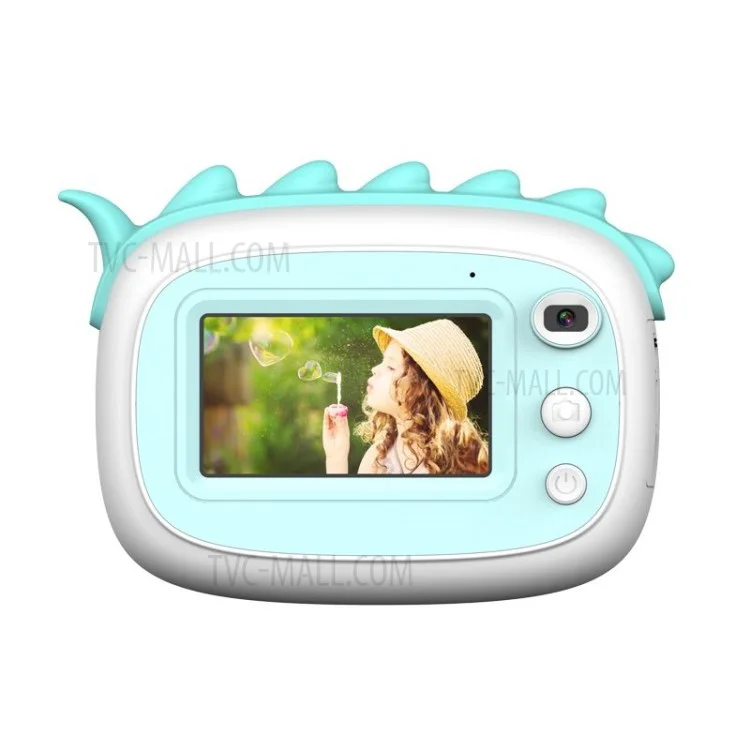 A6 Kids Camera 3.0 inch Screen Display with Front Rear Dual Cameras - Blue