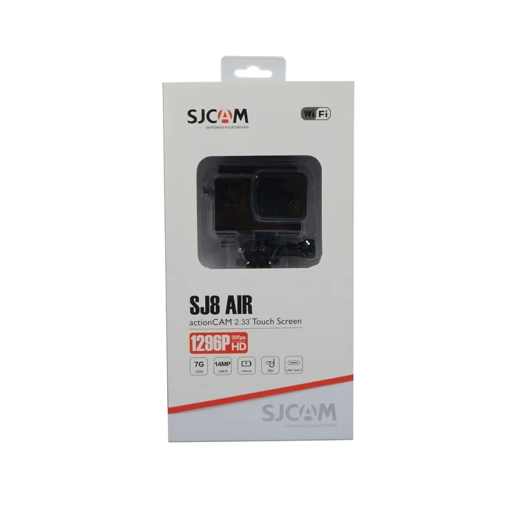SJCAM SJ8 Air WiFi Fotocamera subacquea Fotocamera per immersioni con chip Novatek e sensori MN34110PA - Nero