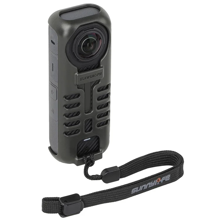 SUNNYLIFE X4-SD813 para Insta360 X4 Funda Conductividad Térmica de Grafeno Protector con Correa Antiextravío