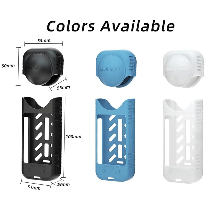 SUNNYLIFE X4-BHT818 For Insta360 X4 Silicone Protective Case Camera Sleeve with Lens Cap Cover - White