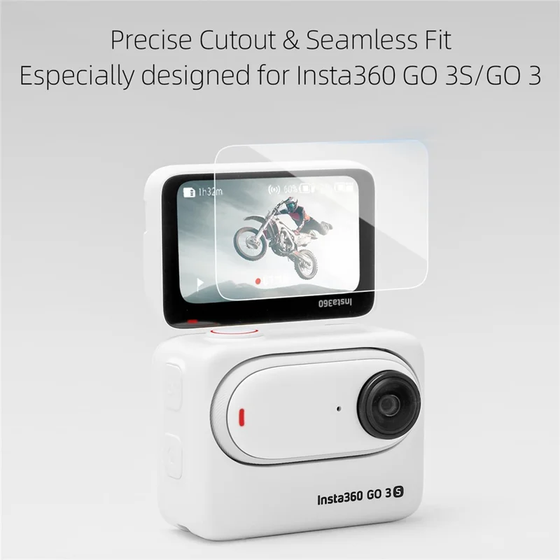 SUNNYLIFE G3S-BHM829 2Pcs for Insta360 GO 3 / GO 3S Camera Screen Protector Tempered Glass Film