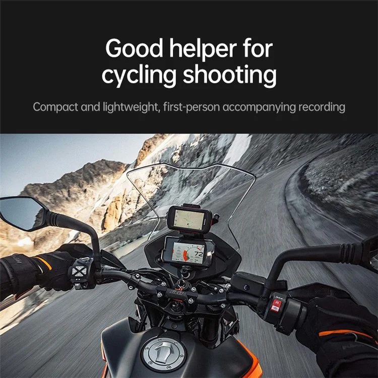 JX-XBDO1-MM Para Suporte de Queixo de Câmera de Ação GoPro com Base Magnética + Mini Adaptador + Clipe de Telefone